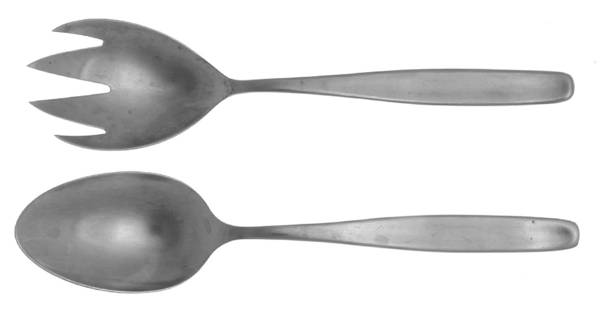UNF1039 (Stainless) (2 Pc) Solid Salad Set