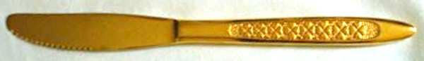 Clover Hill (Gold Electroplate) Modern Solid Knife