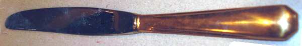 Golden Ray (Gold Electroplate) Modern Hollow Knife