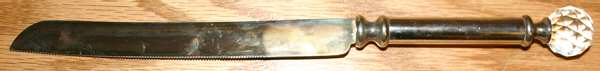 UNF1067 (Silverplate) Wedding Cake Knife with Stainless Blade