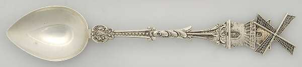 European Style Sterling Flatware Souvenir Spoon