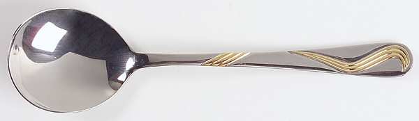 UNF1090 (Stainless) Round Bowl Soup Spoon (Cream Soup)