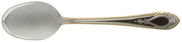 UNF1541 (Stainless, Gold Accent, Blue Cameo) Place/Oval Soup Spoon