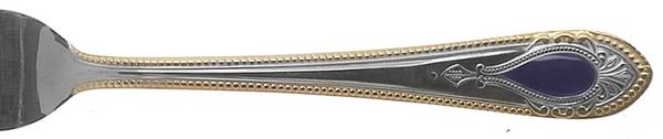 UNF1541 (Stainless, Gold Accent, Blue Cameo) by Unknown Mfg Silver