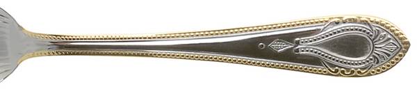 UNF1541 (Stainless, Gold Accent, Plain Cameo) by Unknown Mfg Silver