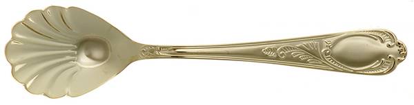UNF1571 (Gold Electroplate) Sugar Shell Spoon