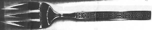 UNF1108 (Stainless) Medium Solid Cold Meat Serving Fork