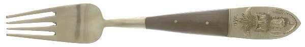 Siam-Brown (Brass)-Brown Handle Fork