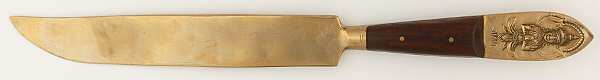 Siam-Brown (Brass)-Brown Handle Small Steak Carving Knife with Stainless Blade