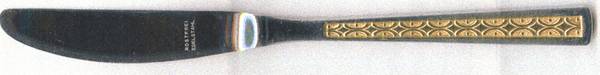 UNF1545 (Stainless, Gold Accent) Modern Solid Knife