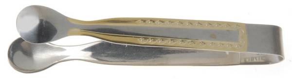UNF1524GO (Stainless, Gold Accent) Sugar Tongs