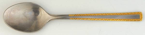 UNF1524GO (Stainless, Gold Accent) Five O'Clock Teaspoon