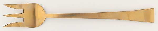 UNF1178 (Bronzeware) Medium Solid Cold Meat Serving Fork