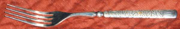 UNF1180 (Silverplate) Indented Solid Handled Fork