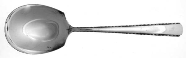 UNF737 (Nickel) Solid Smooth Casserole Spoon