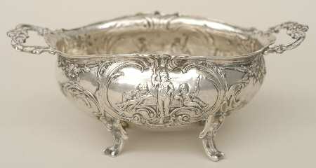 European Sterling Hollowware Small Sterling Footed Bowl