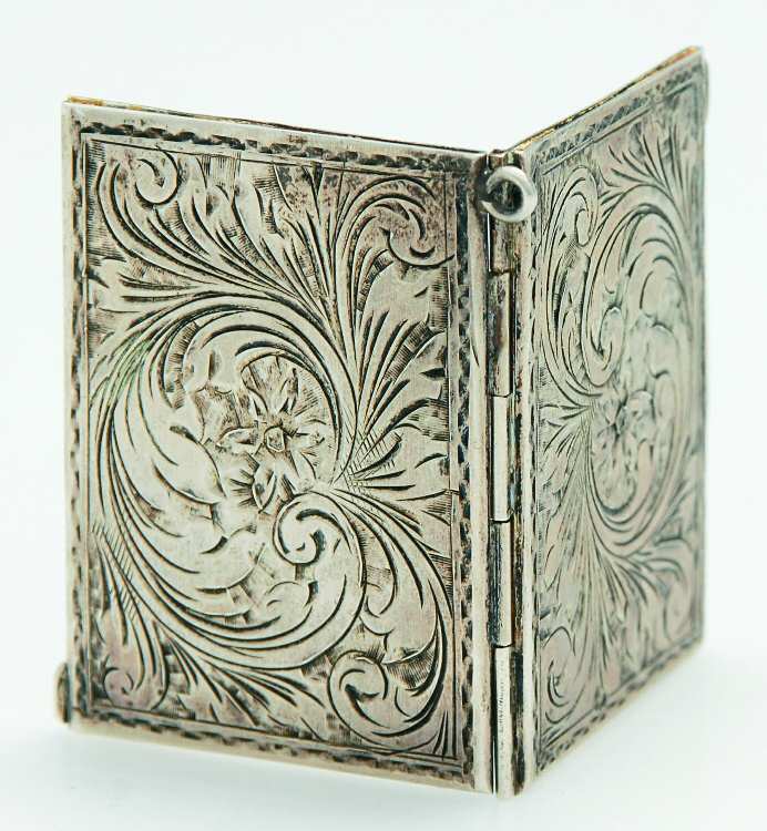 European Sterling Hollowware Photo Locket Pendant-No Necklace