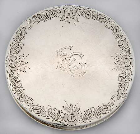 European Sterling Hollowware Compact with Mirror