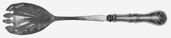 UNF1199 (Sterling) Fork-Salad Serving/Pearl Handle,Silverplated Prong