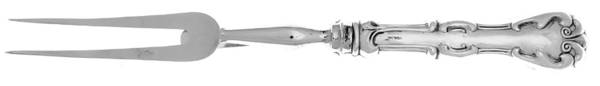 UNF1199 (Sterling) Small Steak Carving Fork with Stainless Prongs