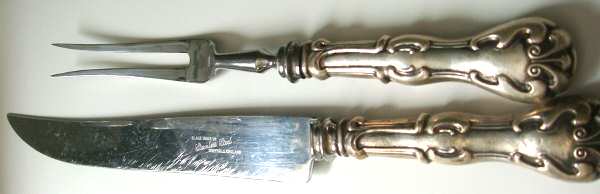 UNF1199 (Sterling) Large 2-Piece Roast Carving Set w/Stainless Blade