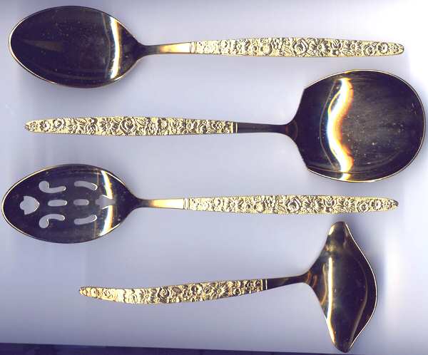 UNF1202 (Gold Electroplate) Tablespoon (Serving Spoon)
