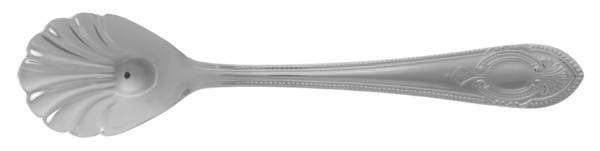 UNF1541 (Stainless, No Gold Accent, Plain Cameo) Sugar Shell Spoon