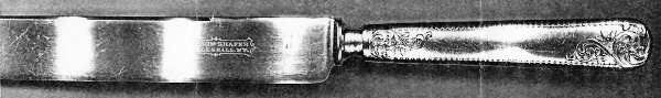 UNF1873 (Silverplate) Old French Bolster Hollow Handle Knife W/Shield
