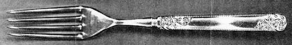 UNF1873 (Silverplate) Indented Solid Handled Fork