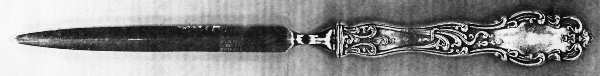 UNF1874 (Silverplate) Letter Opener with Stainless Blade