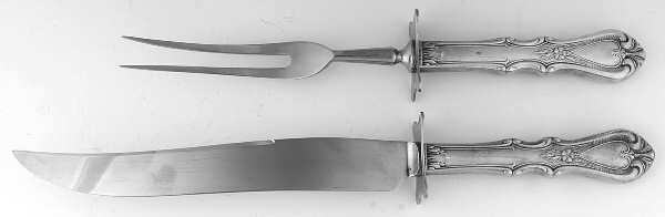 UNF1877 (Sterling) Large 2-Piece Roast Carving Set w/Stainless Blade