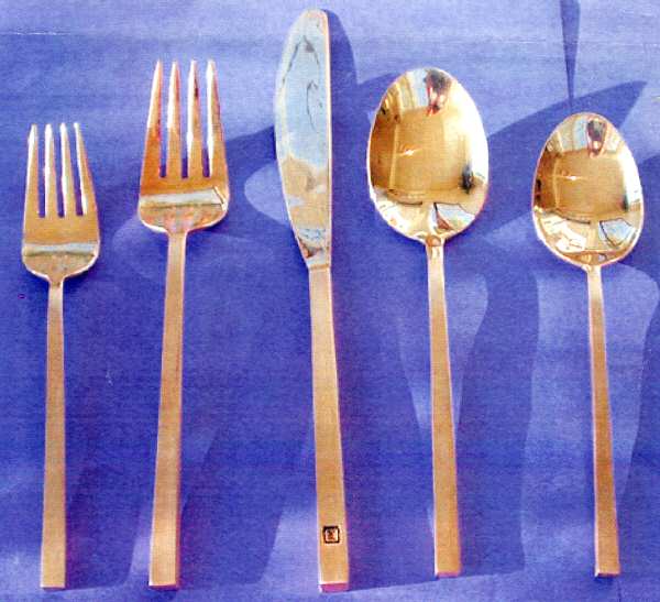 UNF1219 (Gold Electroplate) Modern Solid Knife