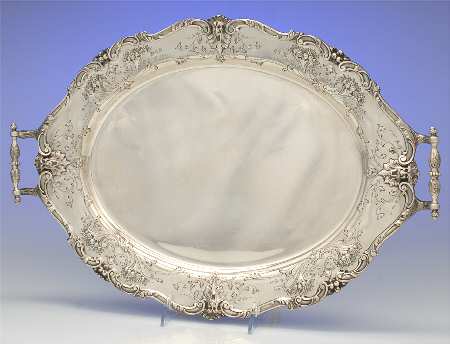7845 (Sterling, Hollowware) Sterling Demitasse Tray