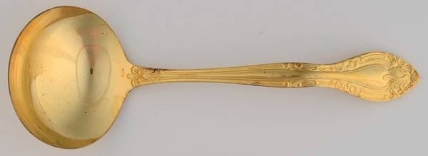 UNF1233 (Stainless, Gold Electroplate) Solid Gravy Ladle