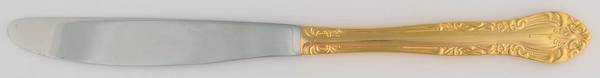 UNF1233 (Stainless, Gold Electroplate) Modern Solid Knife