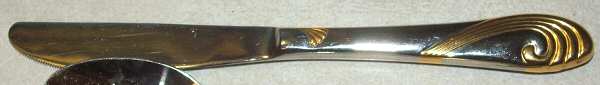 UNF1880 (Stainless, Gold Accent) Modern Solid Knife