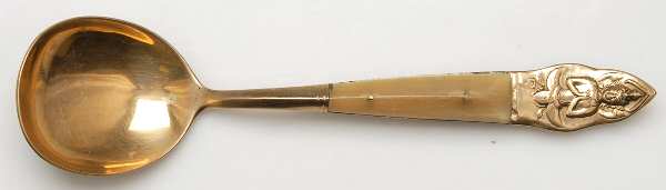 UNF1883 (Brass) Round Bowl Soup Spoon (Gumbo)