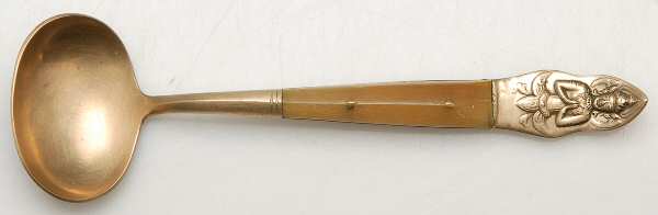 UNF1883 (Brass) Solid Piece Cream Ladle