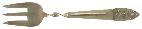 UNF754 (Brass) Large Solid Cold Meat Serving Fork