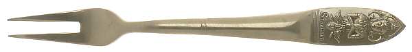 UNF754 (Brass) Individual Solid Fruit Fork