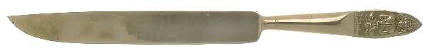 UNF754 (Brass) Large Stainless Blade Roast Carving Knife