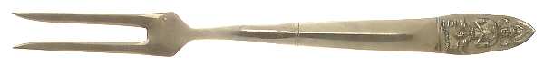 UNF754 (Brass) Large Stainless-Prong Roast Carving Fork