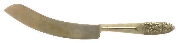 UNF754 (Brass) Large Solid Piece Cake Knife