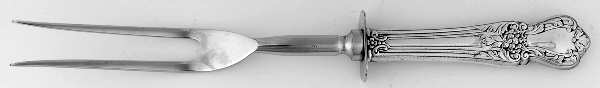 UNF1259 (Sterling) Large Stainless-Prong Roast Carving Fork