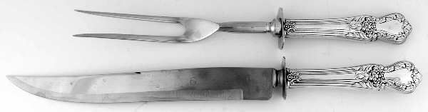 UNF1259 (Sterling) Large 2-Piece Roast Carving Set w/Stainless Blade