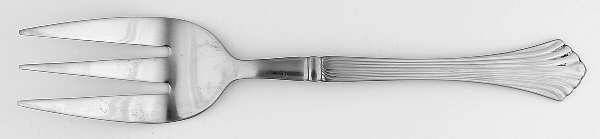 UNF1287 (Stainless) Medium Solid Cold Meat Serving Fork