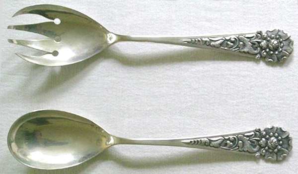 800-109 (Sterling) (2 Pc) Solid Salad Set