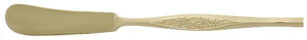 UNF1300 (Gold Electroplate) Flat Handle Master Butter Knife