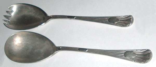 UNF1920 (Silverplate) (2 Pc) Solid Salad Set