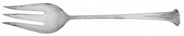 UNF683-1 (Silverplate) Large Solid Cold Meat Serving Fork